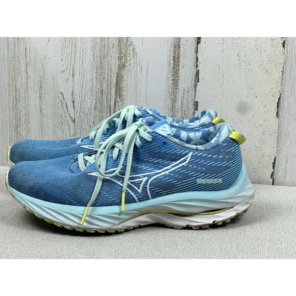Mizuno Women’s ROXY Wave Rider 26 411386 AZ00 Blue Running Shoes Sneakers Sz 7 - Picture 1 of 16